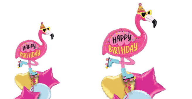 Happy Birthday Flamingo Balloon