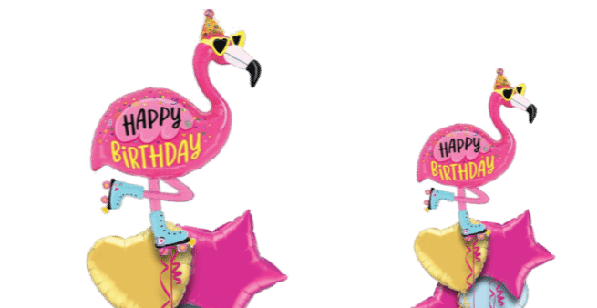 Happy Birthday Flamingo Balloon