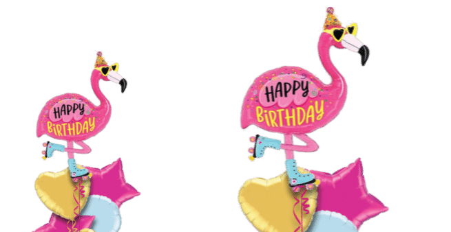 Happy Birthday Flamingo Balloon
