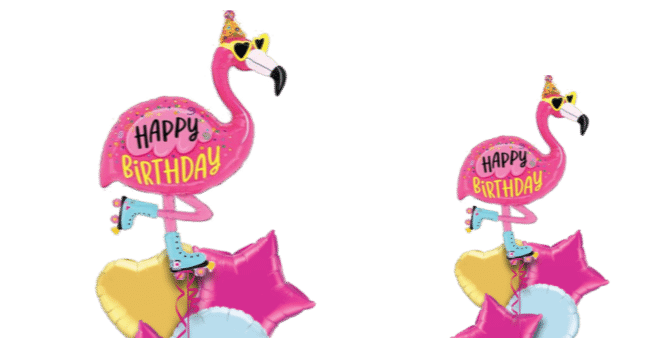 Happy Birthday Flamingo Balloon