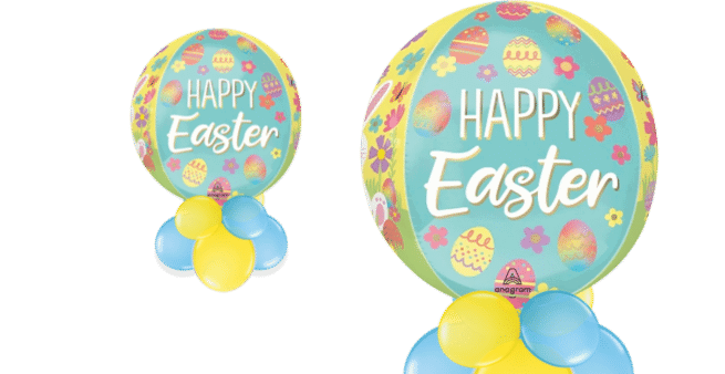 Happy Easter Orbz Balloon