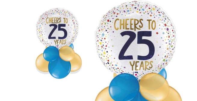 Cheers To 25 Years Balloon