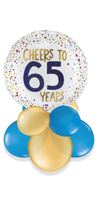 Cheers to 65 Years Balloon