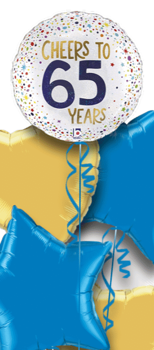 Cheers to 65 Years Balloon