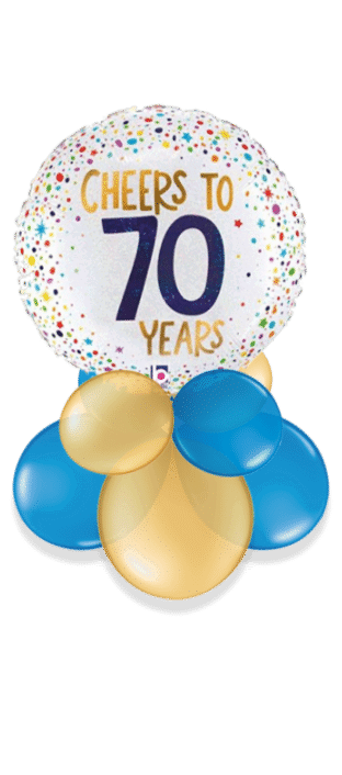 Cheers to 70 Years Balloon