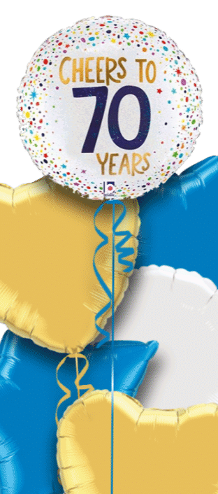 Cheers to 70 Years Balloon