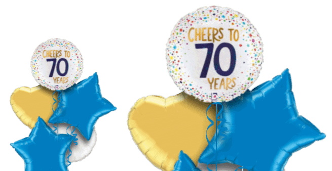 Cheers to 70 Years Balloon