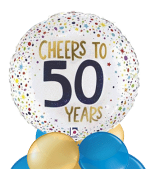 Cheers to 50 Years Balloon