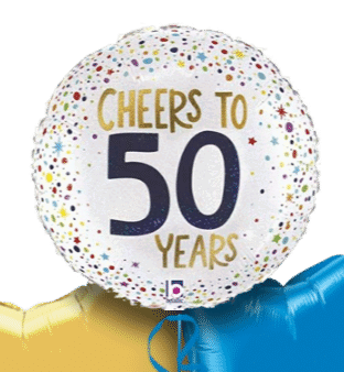 Cheers to 50 Years Balloon