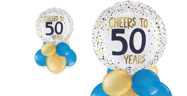 Cheers to 50 Years Balloon