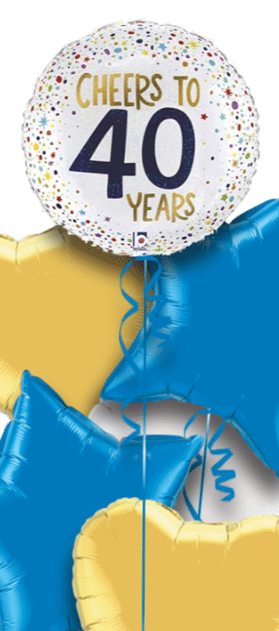 Cheers to 40 Years Balloon