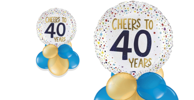 Cheers to 40 Years Balloon