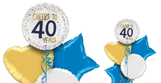 Cheers to 40 Years Balloon