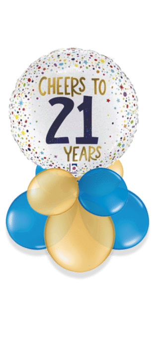 Cheers to 21 Years Balloon