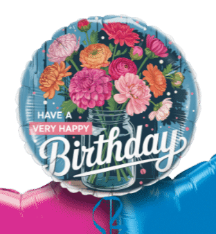 Birthday Flowers Balloon