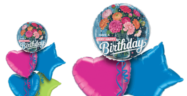 Birthday Flowers Balloon