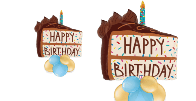 Birthday Chocolate Cake Balloon