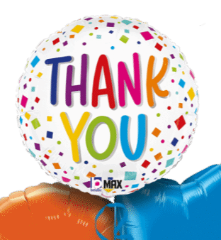 Thank You Rainbow Balloon