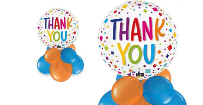 Thank You Rainbow Balloon