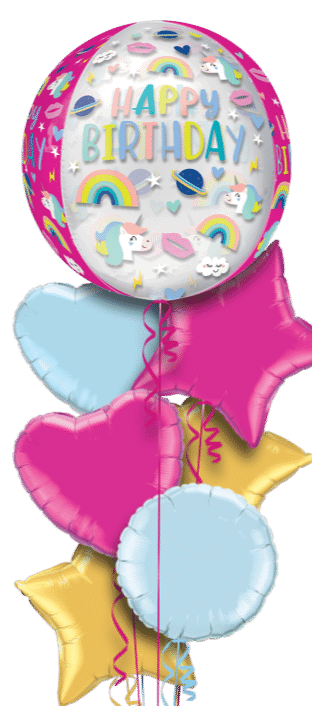 Unicorn Rainbow Orbz Balloon
