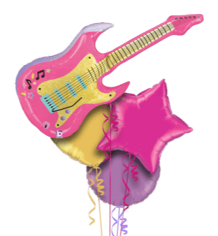 Pink Guitar Balloon