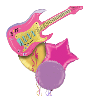 Pink Guitar Balloon