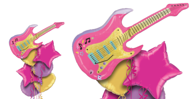 Pink Guitar Balloon