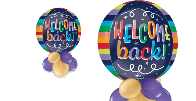 Welcome Back Orbz Balloon