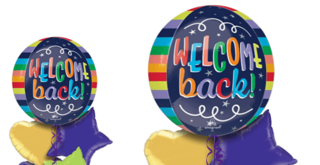Welcome Back Orbz Balloon