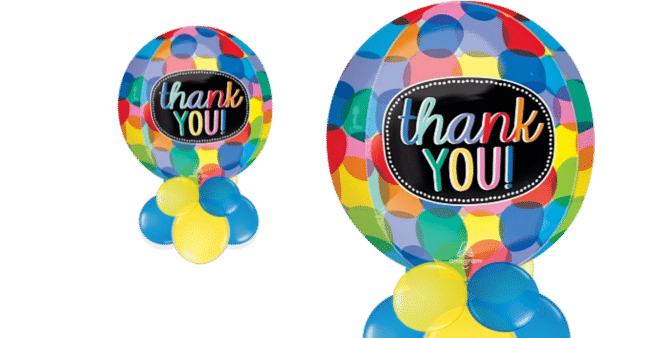 Thank You Orbz Balloon