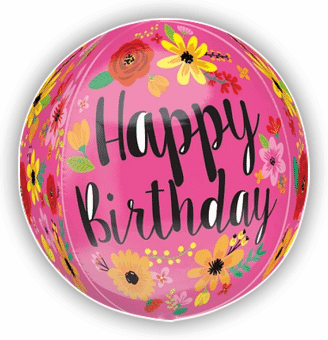 Birthday Bright Flowers Orbz