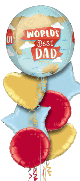 Worlds Best Dad Orbz Balloon