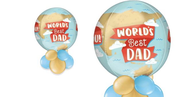 Worlds Best Dad Orbz Balloon