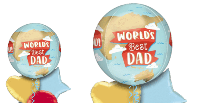 Worlds Best Dad Orbz Balloon