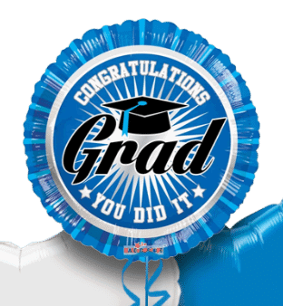 Blue Grad You Did It Balloon