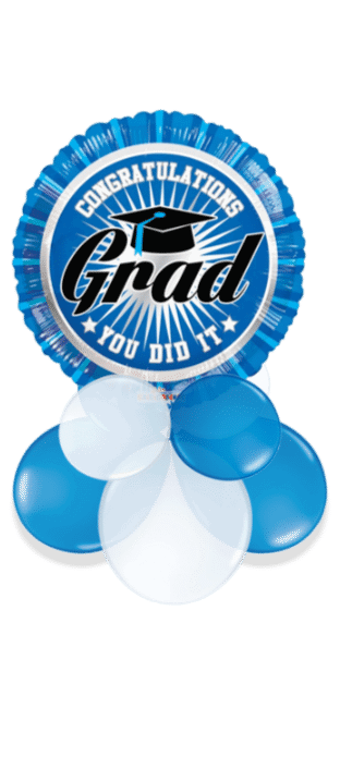 Blue Grad You Did It Balloon