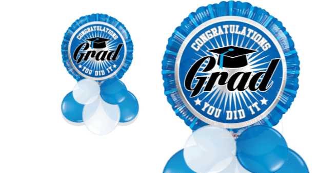 Blue Grad You Did It Balloon