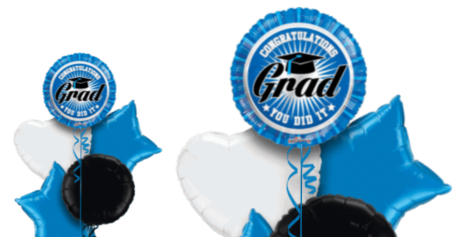 Blue Grad You Did It Balloon