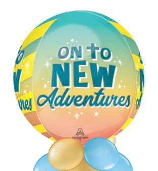 On To New Adventures Orbz Balloon