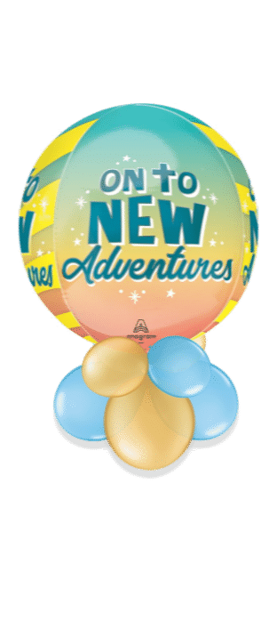 On To New Adventures Orbz Balloon