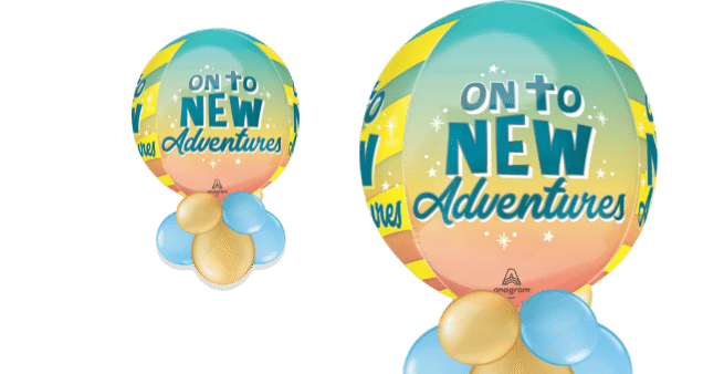 On To New Adventures Orbz Balloon