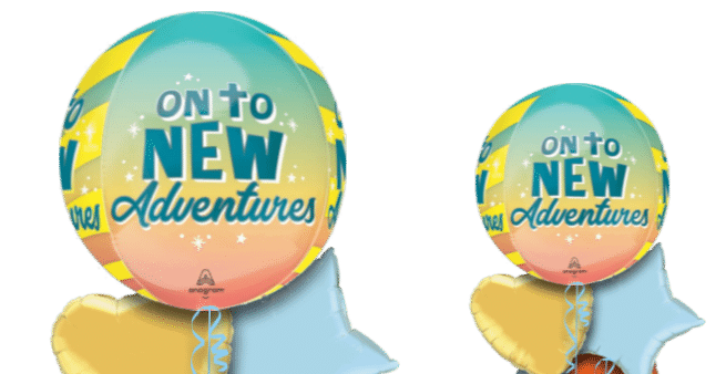 On To New Adventures Orbz Balloon