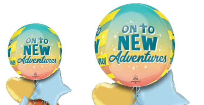 On To New Adventures Orbz Balloon