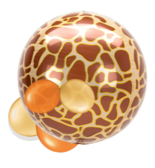 Giraffe Print Orbz Balloon