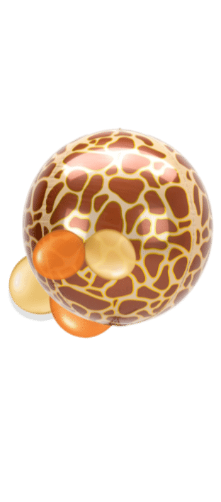 Giraffe Print Orbz Balloon