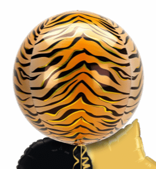 Tiger Print Orbz Balloon
