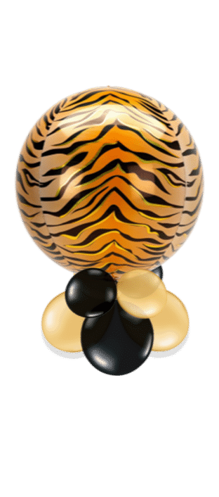 Tiger Print Orbz Balloon