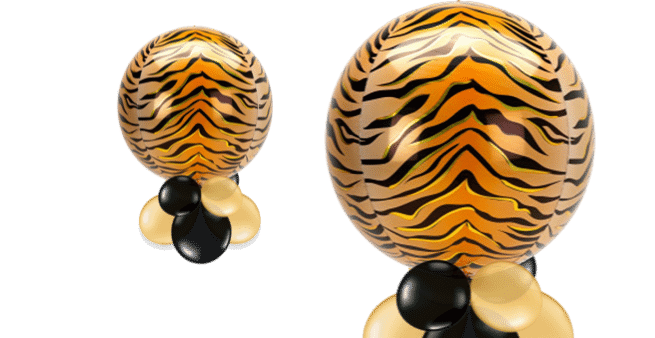 Tiger Print Orbz Balloon