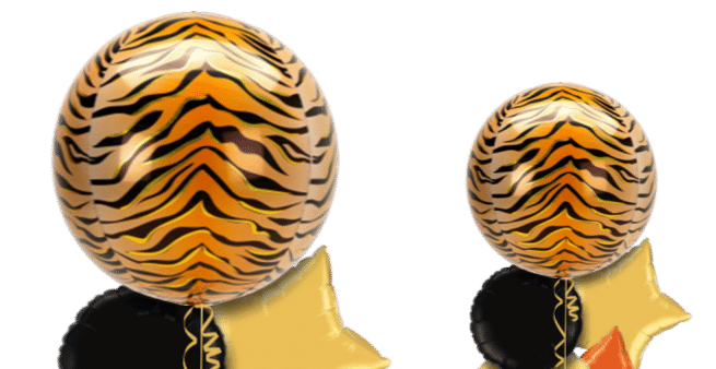 Tiger Print Orbz Balloon
