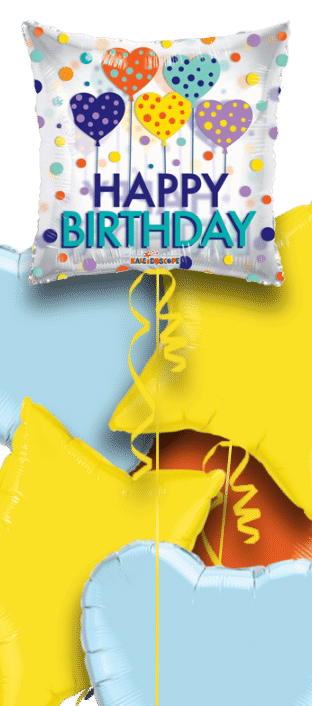 Birthday Hearts Balloon